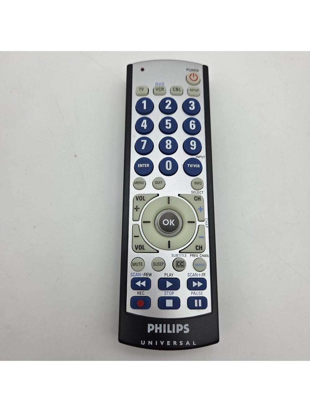 Philips Universal CL043 Remote Control TV/DVD/VCR/CBL - Tested Quick Shipping
